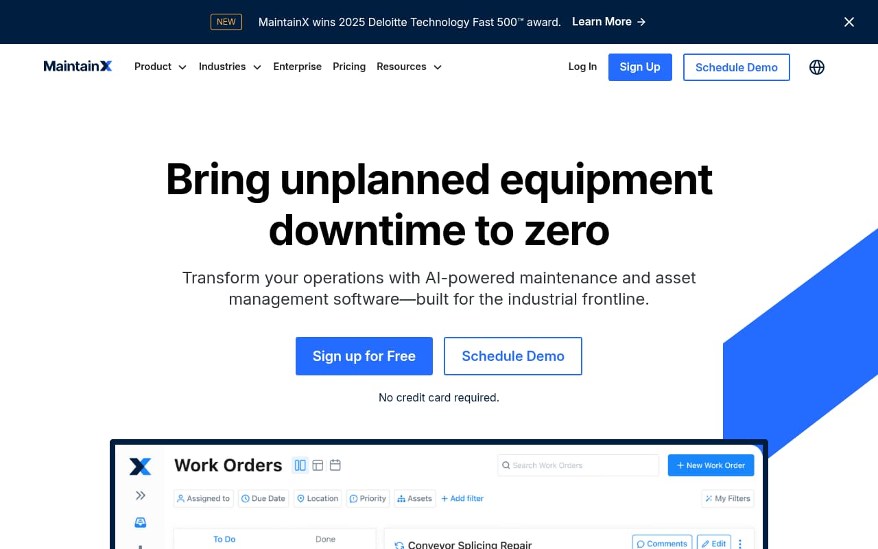 MaintainX safety management software interface