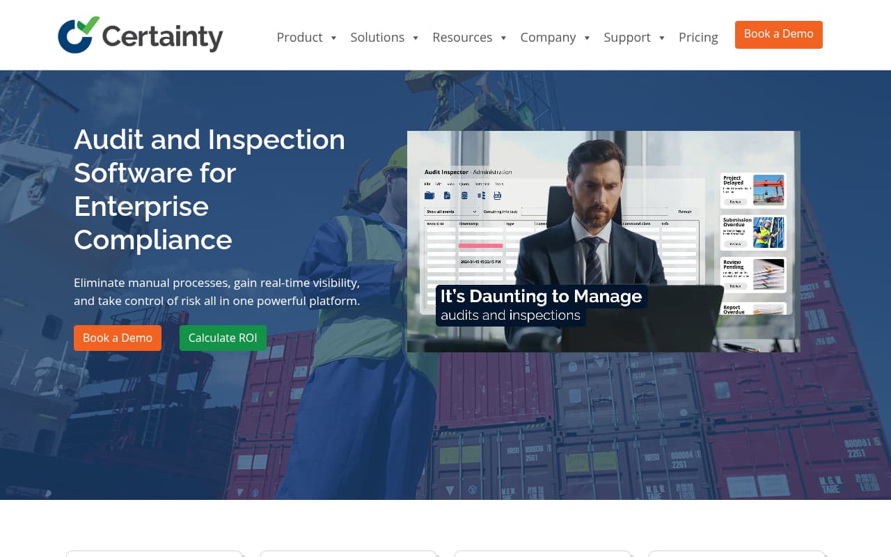 Certainty Software safety management software interface